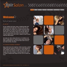 Screenshot of a hair salon website created by iDigitise